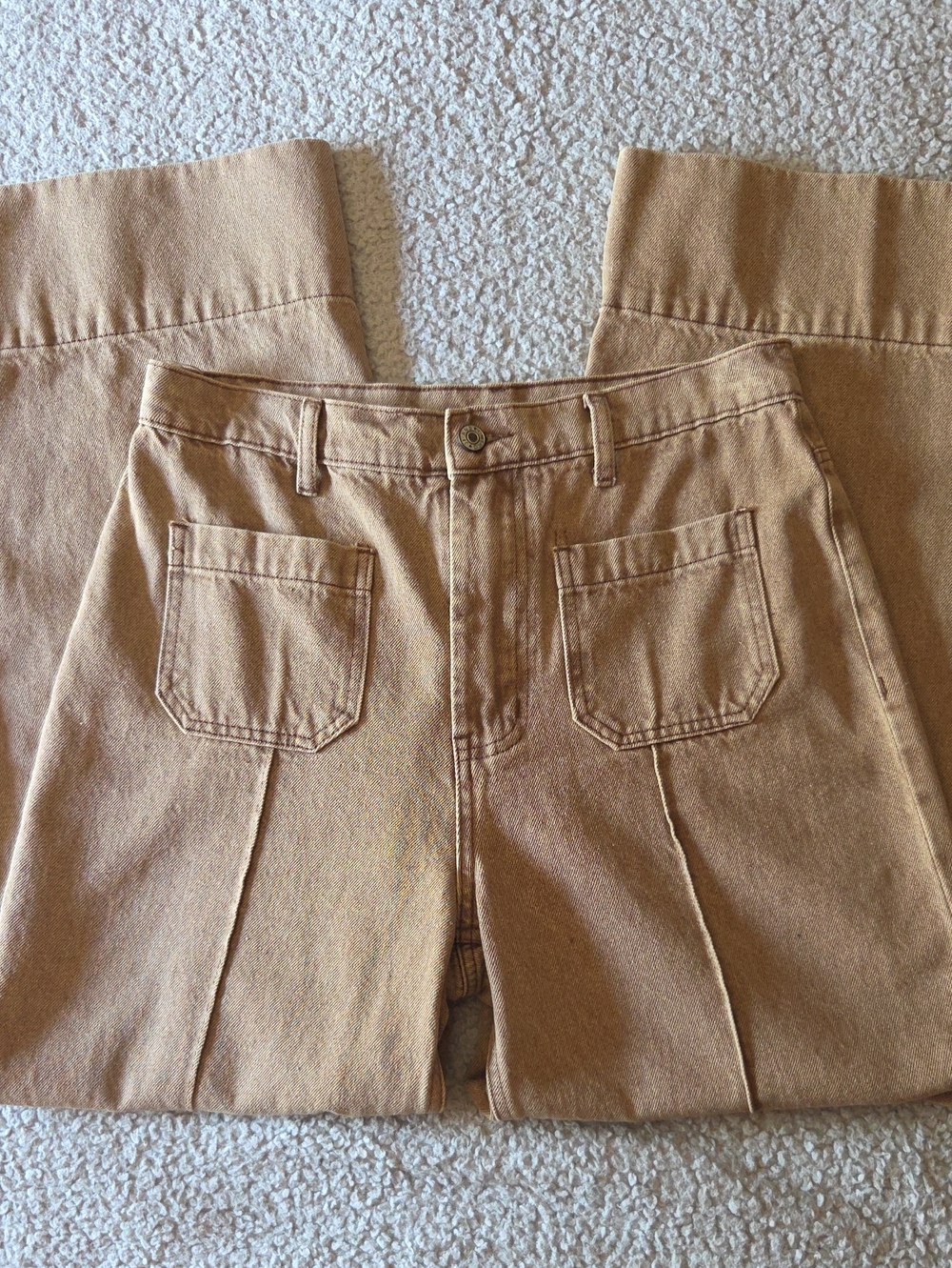 NWOT Entro Nostalgia Wide Leg Front Seam Relaxed Fit Jean Pants